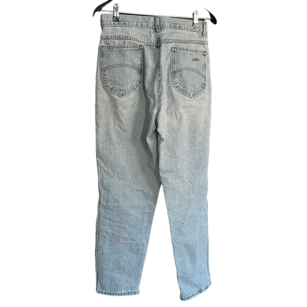 Chic Vintage Jeans Blue Light Wash 5 Pocket Style Size 12 Fit Like Modern Size 8 - Picture 6 of 10